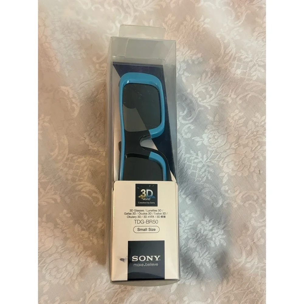 SONY TV 3D Glasses Size SMALL Blue TDG-BR50 3D Television Bravia HDTV DC 3V